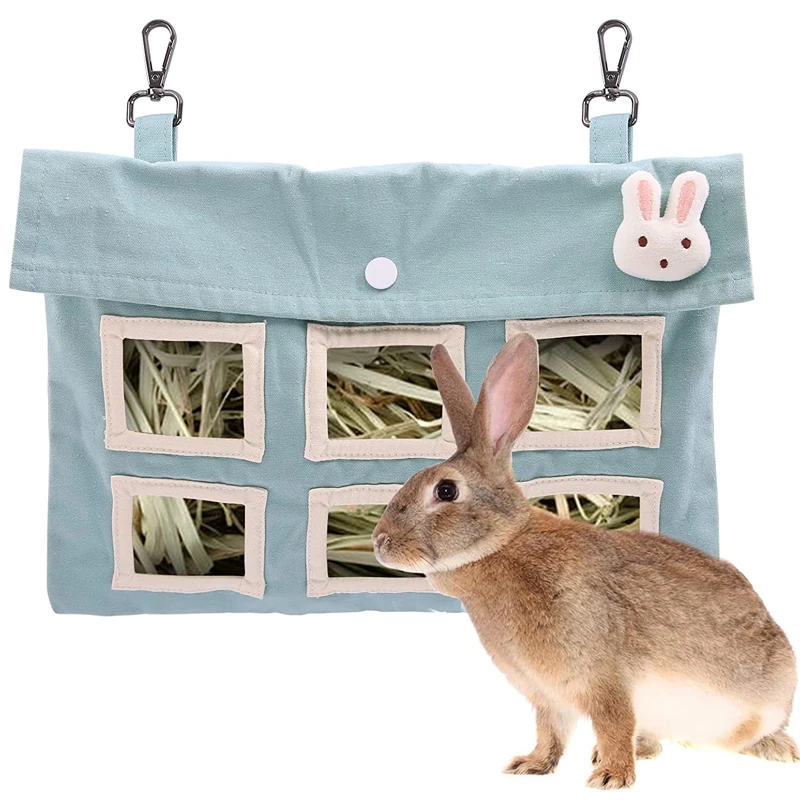 Rabbit Hay Feeder Bag Large Size Hanging Feeding Sack for Cage with Thicken Cloth Cotton Canvas Hay Feeder Storage for Bunny
Rabbit Hay Feeder Bag Large Size Hanging Feeding Sack for Cage with Thicken Cloth Cotton Canvas Hay Feeder Storage for Bunny