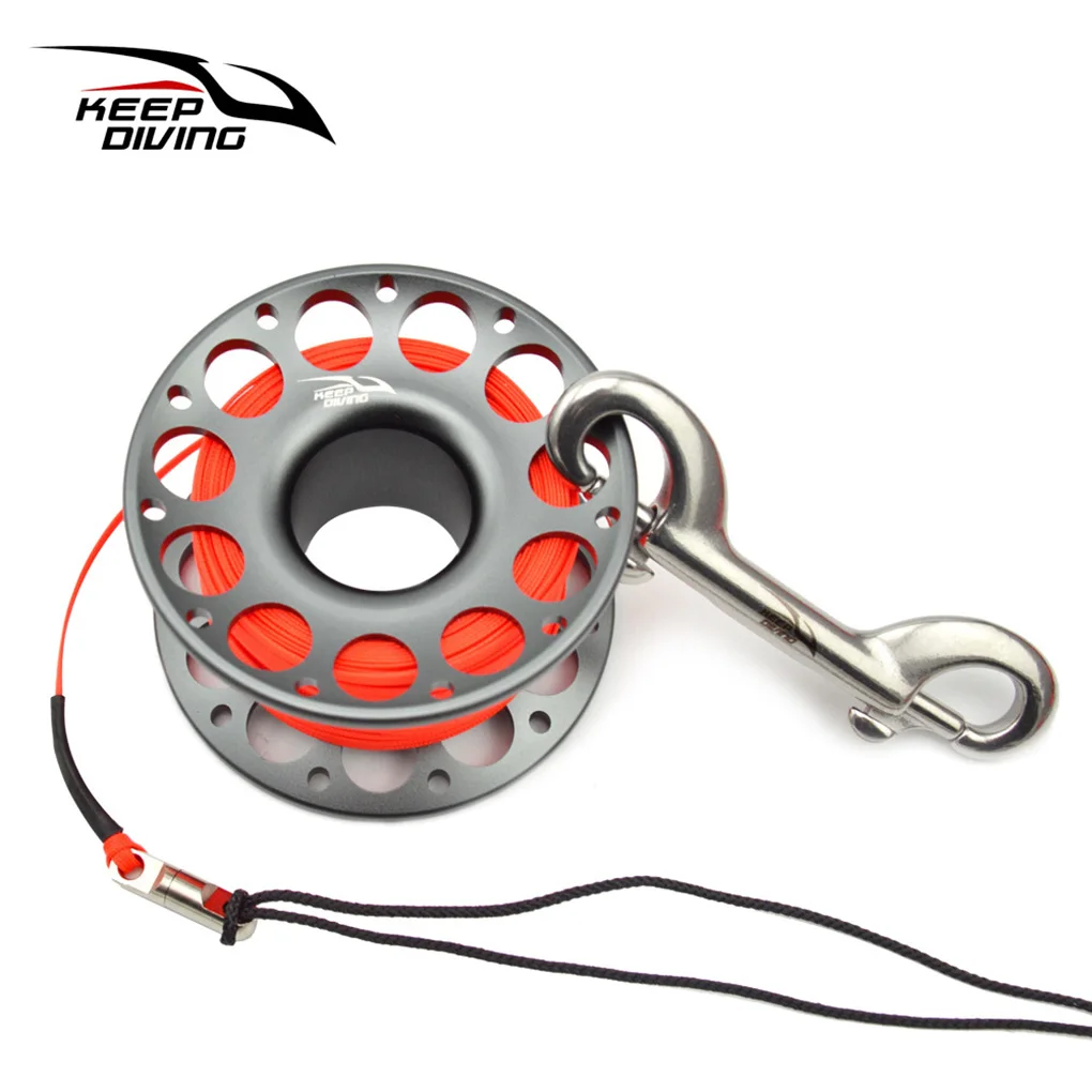 

Keep Diving FXL-952 Aluminium Spool Reel Colorful Polyester Rope Hanging Rotary Reels Freediving Underwater Accessories