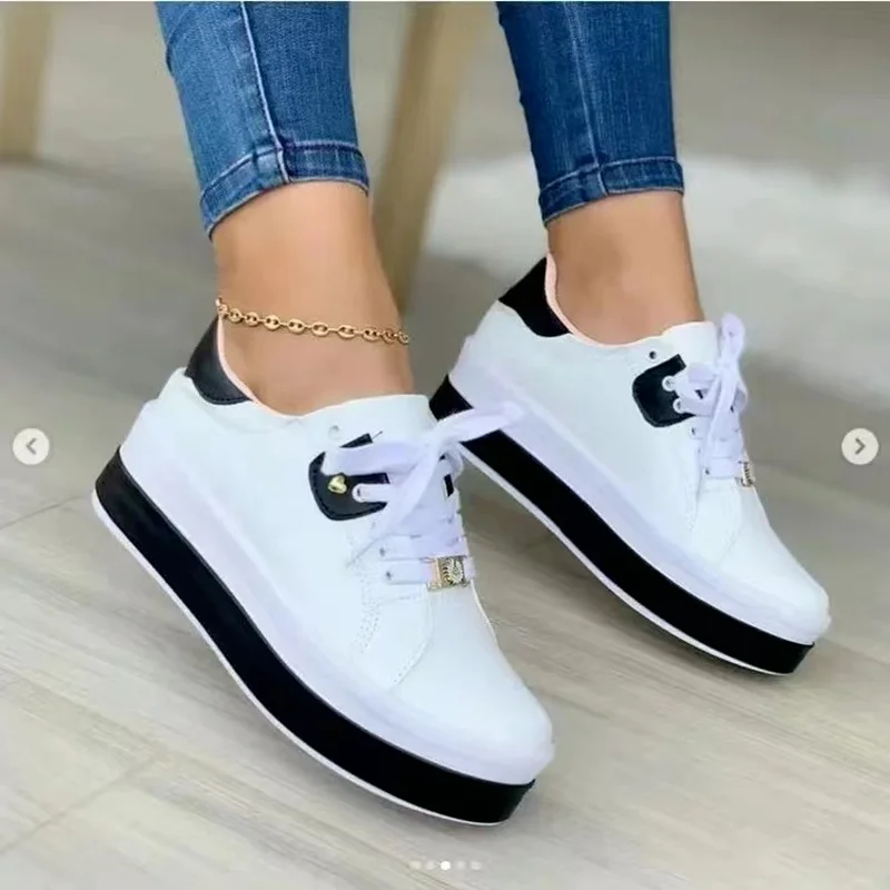 Fashion Vulcanized Sneakers 2023 New Outdoor Wedge Lace Up Thick Running Shoes Casual Colorblock Round Toe Sneakers Plus Size 43
Fashion Vulcanized Sneakers 2023 New Outdoor Wedge Lace Up Thick Running Shoes Casual Colorblock Round Toe Sneakers Plus Size 43