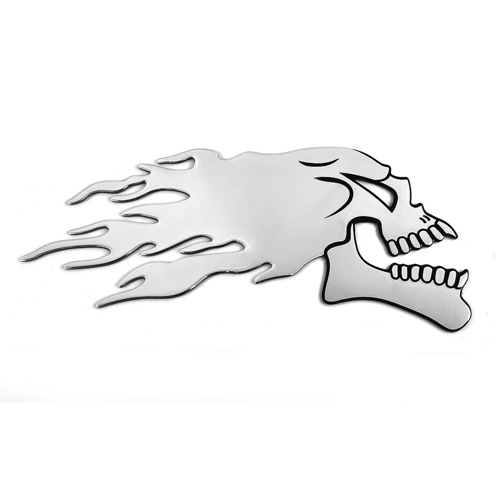 2PCS 3D Car Sticker Motorcycle Tank Car Sliver Flaming Skull 3D Gel Sticker Decal L/R Exterior Trim Motorbike Accessories
2PCS 3D Car Sticker Motorcycle Tank Car Sliver Flaming Skull 3D Gel Sticker Decal L/R Exterior Trim Motorbike Accessories