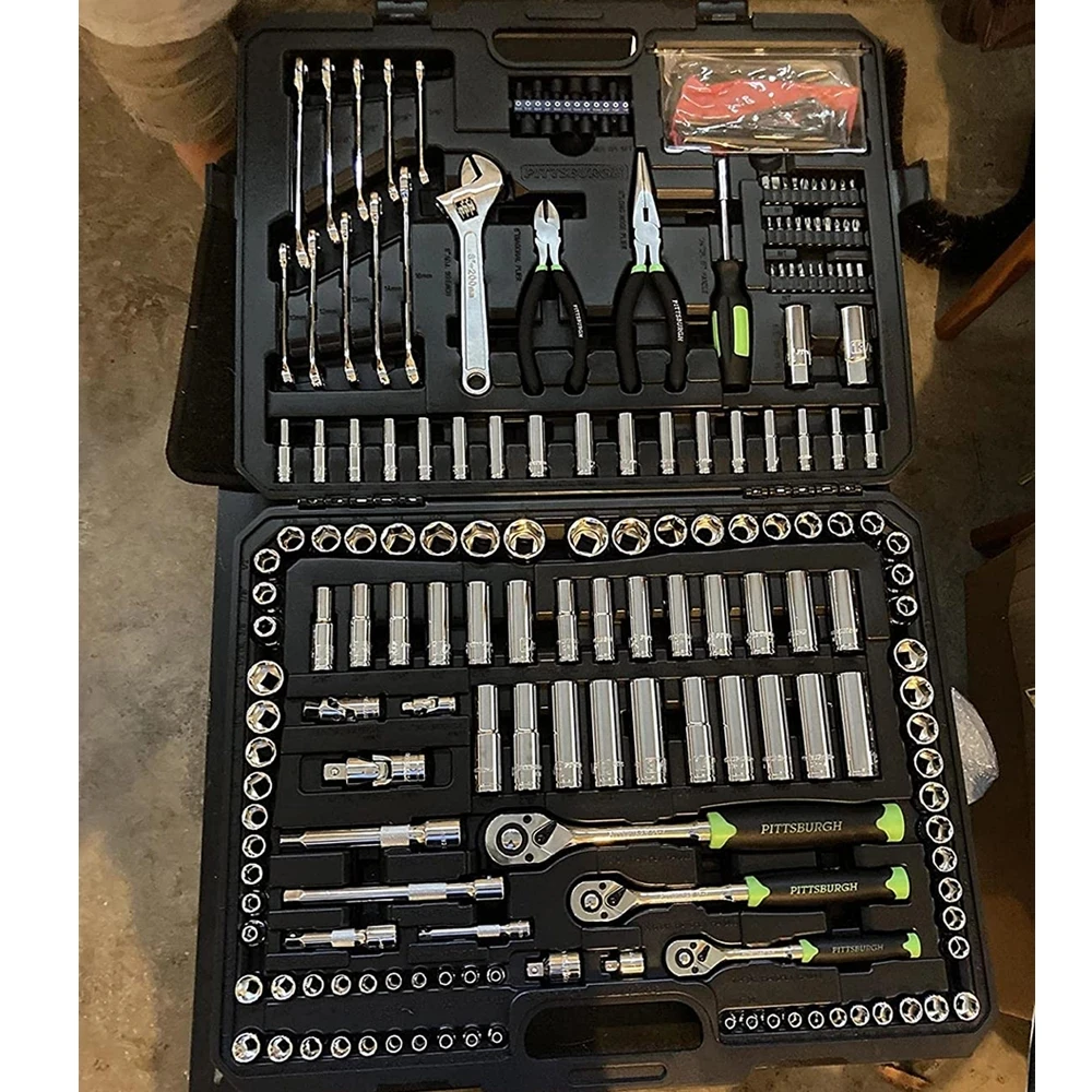2023 New 225 Pc Mechanic's Tool Kit Handle Auto Repair Tool Combination Wall Plate
2023 New 225 Pc Mechanic's Tool Kit Handle Auto Repair Tool Combination Wall Plate