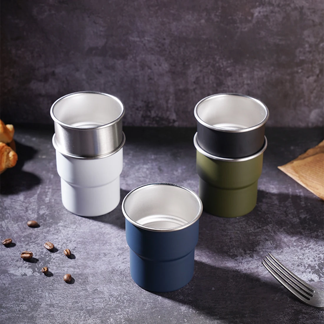 300ml Stainless Steel Camping Cup Mug Camping Hiking Portable Tea Coffee Beer Cup Outdoor Camping Travel Water Cup Tableware
300ml Stainless Steel Camping Cup Mug Camping Hiking Portable Tea Coffee Beer Cup Outdoor Camping Travel Water Cup Tableware