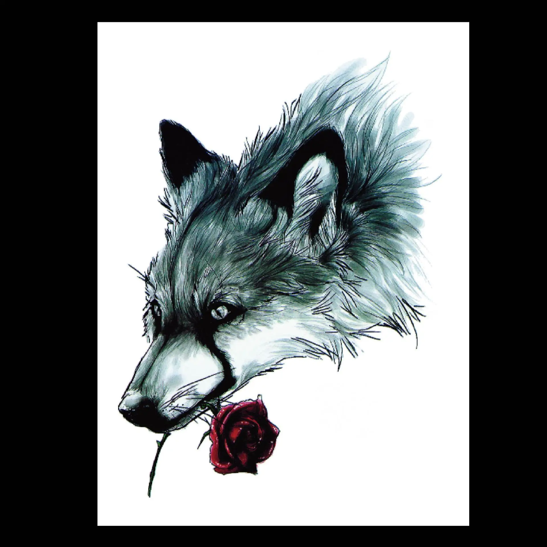 Имитация татуировки Sdotter Wolf с красной розой, наклейки для искусства тела, татуировки Временные водонепроницаемые временные татуировки
Имитация татуировки Sdotter Wolf с красной розой, наклейки для искусства тела, татуировки Временные водонепроницаемые временные татуировки