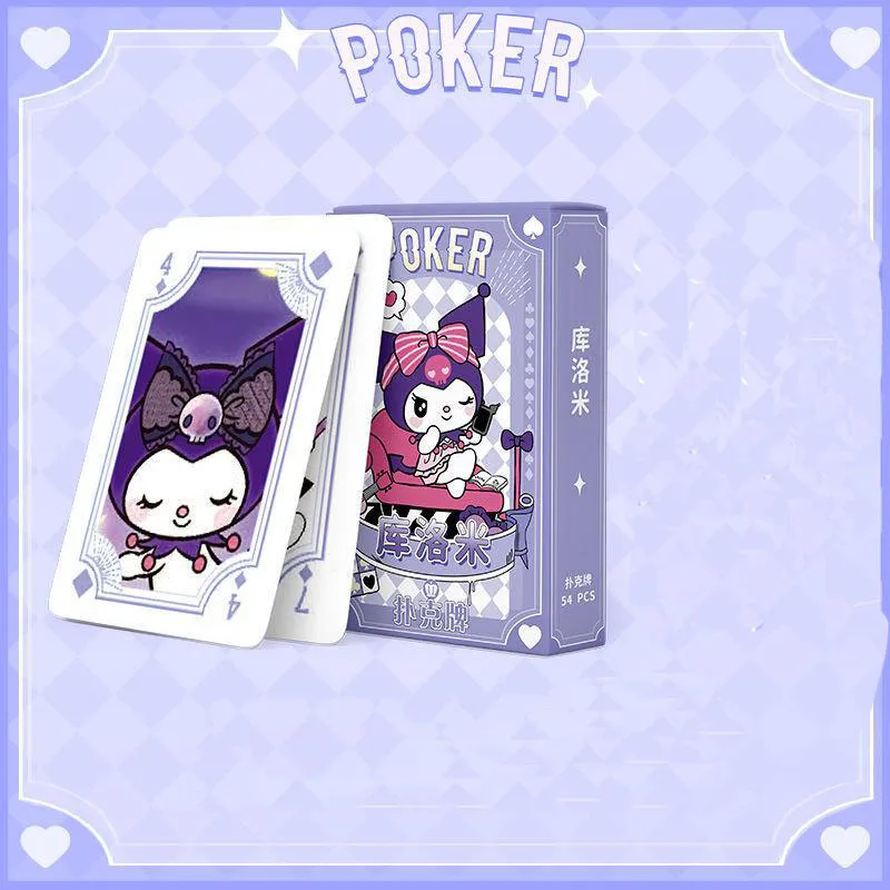 Kawaii Sanrioes аниме Kuromi Cinnamoroll My Melody игральные карты Милая мультяшная игра покер мандаринные карты покерные карты игрушка
Kawaii Sanrioes аниме Kuromi Cinnamoroll My Melody игральные карты Милая мультяшная игра покер мандаринные карты покерные карты игрушка