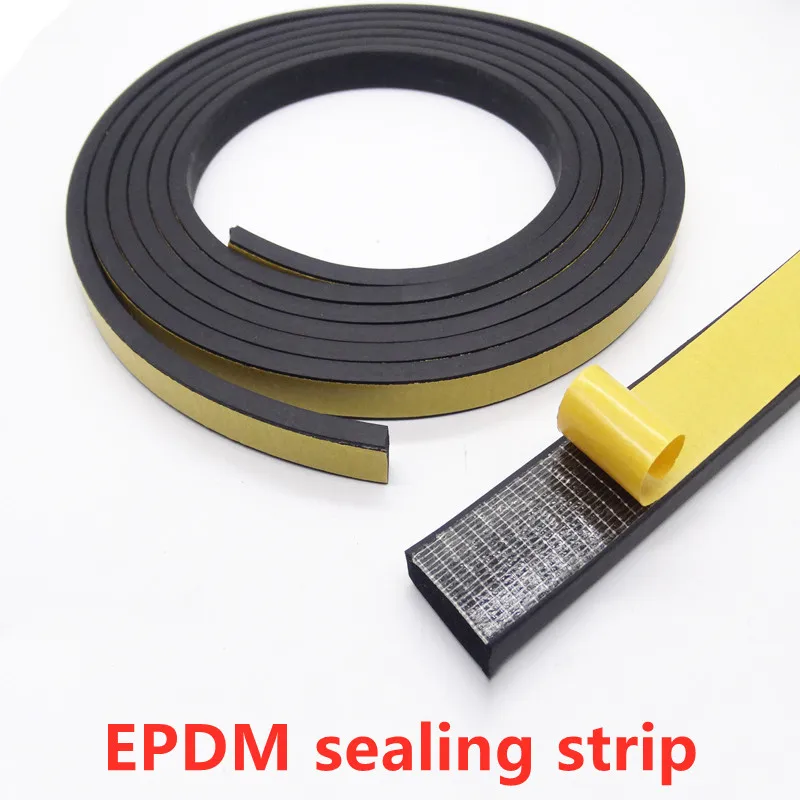 Self Adhesive EPDM Foam Rubber Seal Strip Width10-50mm Thick 2-10mm Black Sponge Anti-collision Shock Absorption Seal Gasket
Self Adhesive EPDM Foam Rubber Seal Strip Width10-50mm Thick 2-10mm Black Sponge Anti-collision Shock Absorption Seal Gasket