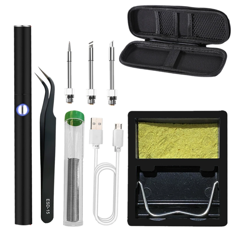 5V 15W Battery Powered Soldering Iron Electric with USB Charge Soldering Iron Kit Set Soldering Wireless Charging Solder Iron
5V 15W Battery Powered Soldering Iron Electric with USB Charge Soldering Iron Kit Set Soldering Wireless Charging Solder Iron