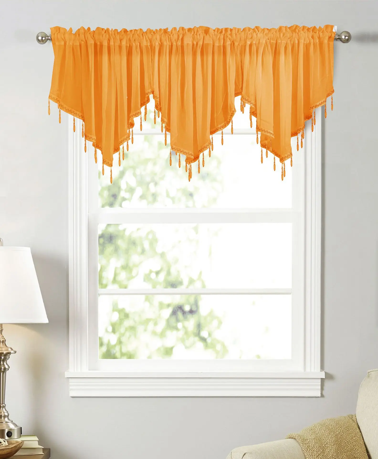 Finished curtain for living room triangle window kitchen curtain with tassel semi-blind curtain rideaux pour le salon
Finished curtain for living room triangle window kitchen curtain with tassel semi-blind curtain rideaux pour le salon