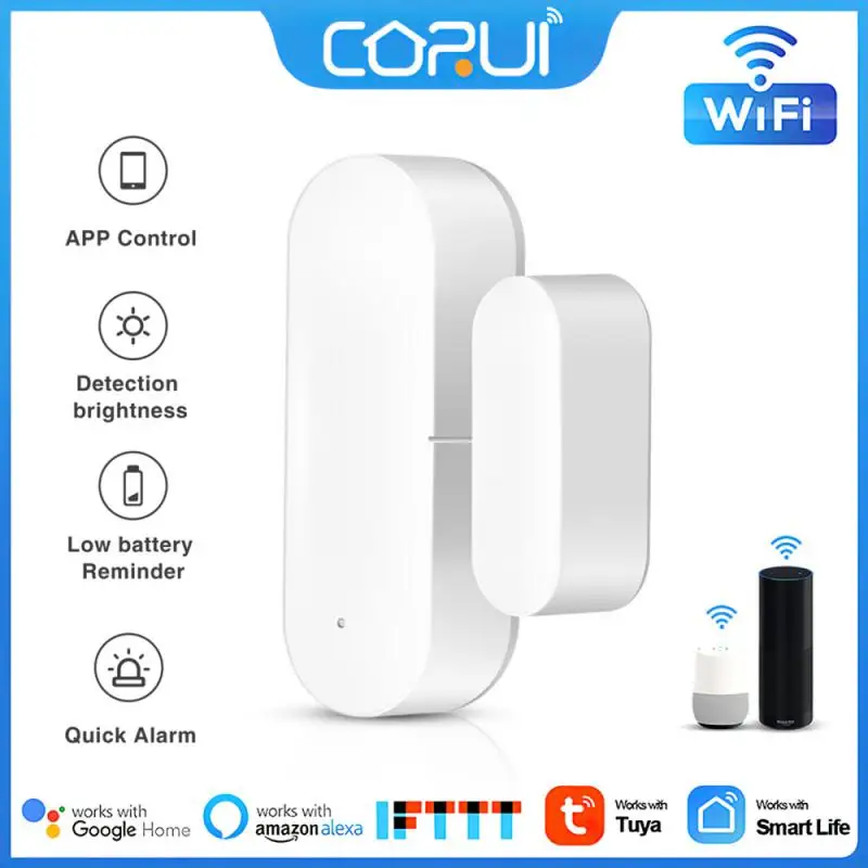 CoRui Tuya WiFi Lighting Door Magnetic 2-In-1 Detector Window Door Sensor Linkage Smart Home Security Alarm Alexa Google Home
CoRui Tuya WiFi Lighting Door Magnetic 2-In-1 Detector Window Door Sensor Linkage Smart Home Security Alarm Alexa Google Home