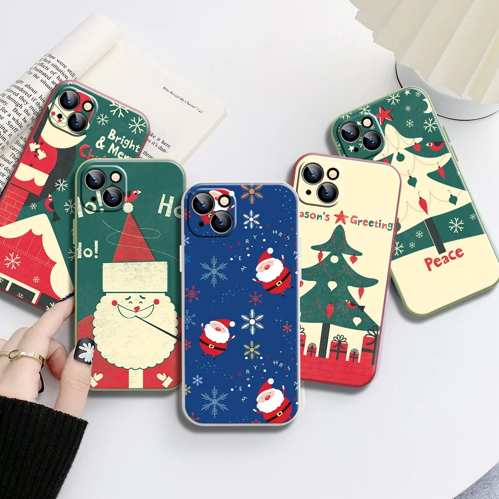 Cartoon Christmas Phone Case For iPhone 12 12 Mini Pro 11 7 8 6 6S Plus 13 Colour Case For iPhone XR X Xs 11 Pro Max Lovely Back 
Cartoon Christmas Phone Case For iPhone 12 12 Mini Pro 11 7 8 6 6S Plus 13 Colour Case For iPhone XR X Xs 11 Pro Max Lovely Back