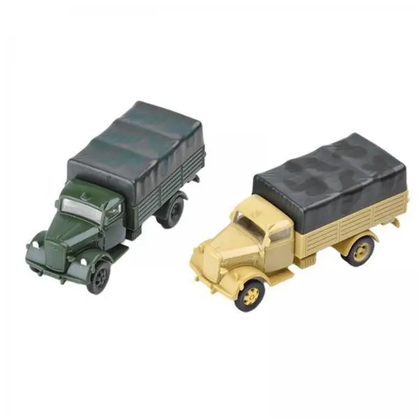 

3x 2Pcs 1/72 4D Assemble Truck Building,Simulation Chariot 80 Wheeled Micro Landscape,Armored Vehicle Collectibles