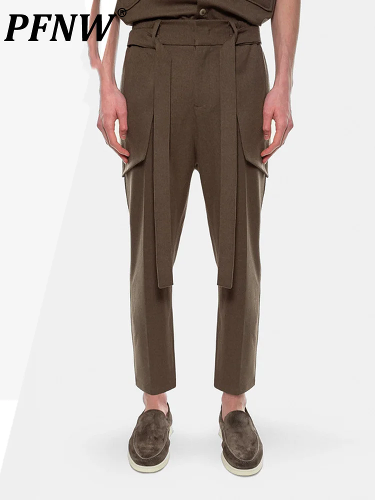PFNW Autumn And Winter New Niche Style Ribbon Ankle-length Pants Men Women Fashionable Slim Fit Casual Suit Trousers 12A5337
PFNW Autumn And Winter New Niche Style Ribbon Ankle-length Pants Men Women Fashionable Slim Fit Casual Suit Trousers 12A5337