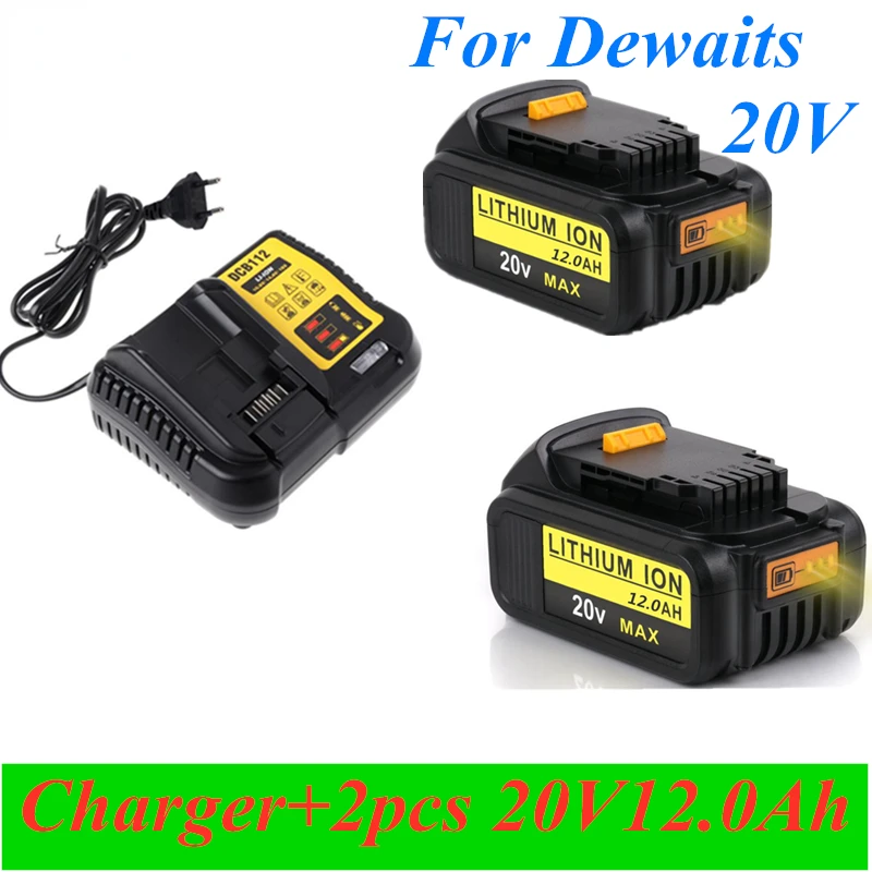 2021 New 20V 12 0Ah Max Battery Replacement Tool for DeWalt DCB184 DCB181 DCB182 DCB200 20V 5A 20 Volt 20V Battery+3A Charg
2021 New 20V 12 0Ah Max Battery Replacement Tool for DeWalt DCB184 DCB181 DCB182 DCB200 20V 5A 20 Volt 20V Battery+3A Charg