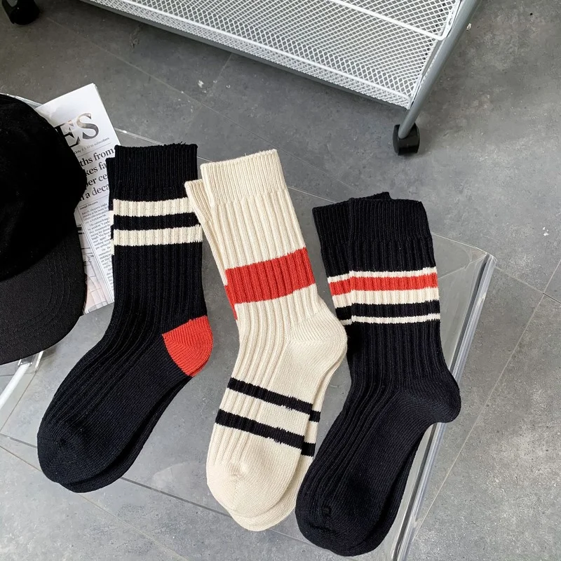 Simple Striped Women Socks Fashion Ribbed Socks Cotton Socks Woman Red Black Long Girls Sock Spring Autumn Japanese Ins Sock
Simple Striped Women Socks Fashion Ribbed Socks Cotton Socks Woman Red Black Long Girls Sock Spring Autumn Japanese Ins Sock