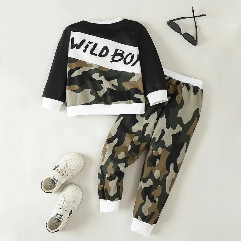 Spring and Autumn Novelty Baby Boy Clothes Long Sleeve Letter Sweatshirt Camouflage Pant 2Pcs Children's Set 2 3 4 5 6 7 8 Y
Spring and Autumn Novelty Baby Boy Clothes Long Sleeve Letter Sweatshirt Camouflage Pant 2Pcs Children's Set 2 3 4 5 6 7 8 Y