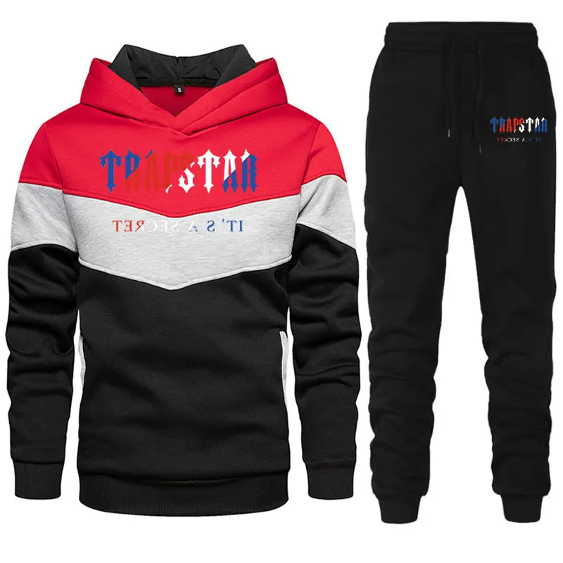 New Brand TRAPSTAR Printed Sportswear Men Warm Two Pieces set Loose hoodie sweatshirt + pants set Hoodie jogging
New Brand TRAPSTAR Printed Sportswear Men Warm Two Pieces set Loose hoodie sweatshirt + pants set Hoodie jogging