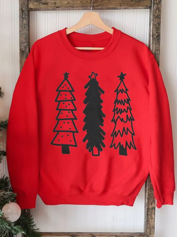 Women Pullovers Merry Christmas Fashion Clothing Printing Star Tree Lovely Style Cute Female Casual O-neck Graphic Sweatshirts
Women Pullovers Merry Christmas Fashion Clothing Printing Star Tree Lovely Style Cute Female Casual O-neck Graphic Sweatshirts