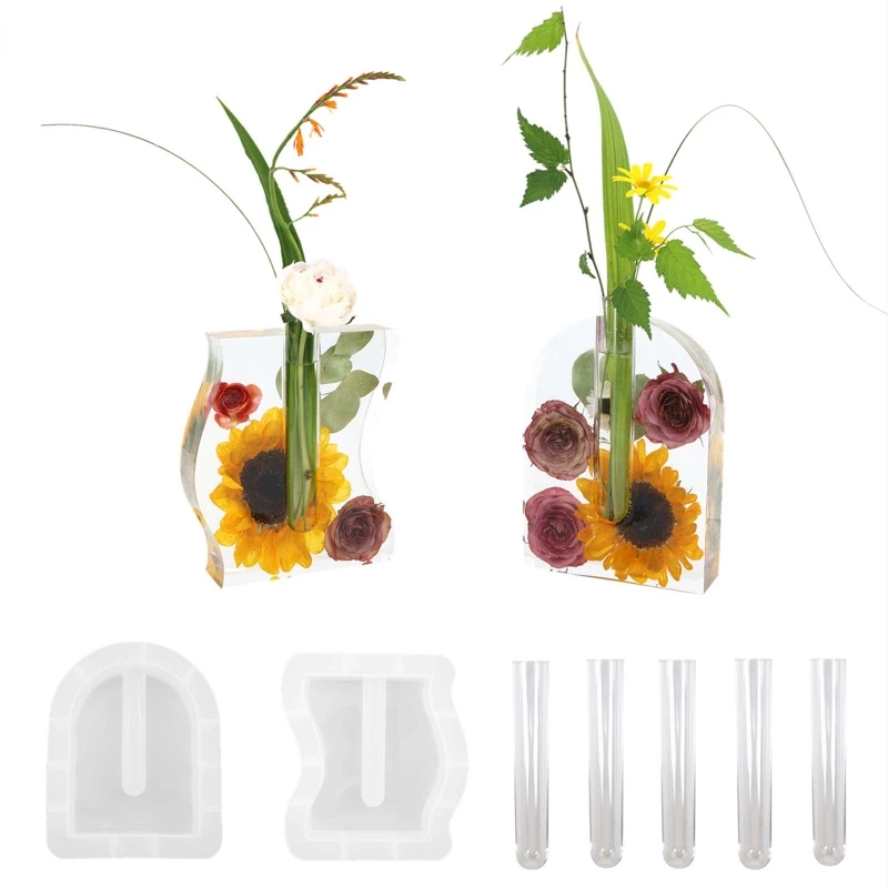 Resin Mold for Plant Propagation Station Vase Silicone Mold Oval Wave Shaped Flower Pot with Test Tube for Hydroponic
Resin Mold for Plant Propagation Station Vase Silicone Mold Oval Wave Shaped Flower Pot with Test Tube for Hydroponic