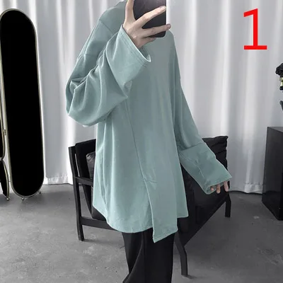 2021 new Autumn and winter long-sleeved solid color round neck T-shirt Korean version
2021 new Autumn and winter long-sleeved solid color round neck T-shirt Korean version