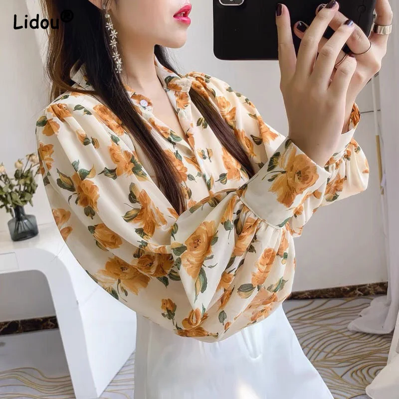 Oversize Chiffon Office Women's Shirts Clothing Thin Straight Turn-down Collar Blouses Single Breasted Summer Print Button Tops
Oversize Chiffon Office Women's Shirts Clothing Thin Straight Turn-down Collar Blouses Single Breasted Summer Print Button Tops