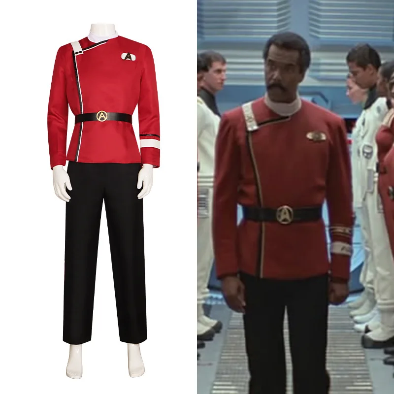 

Star Cosplay Trek Duty Uniform Jacket Pants Cosplay Costumes Party Movie Cosplay Halloween Carnival Red Suit Badge Hot Sale