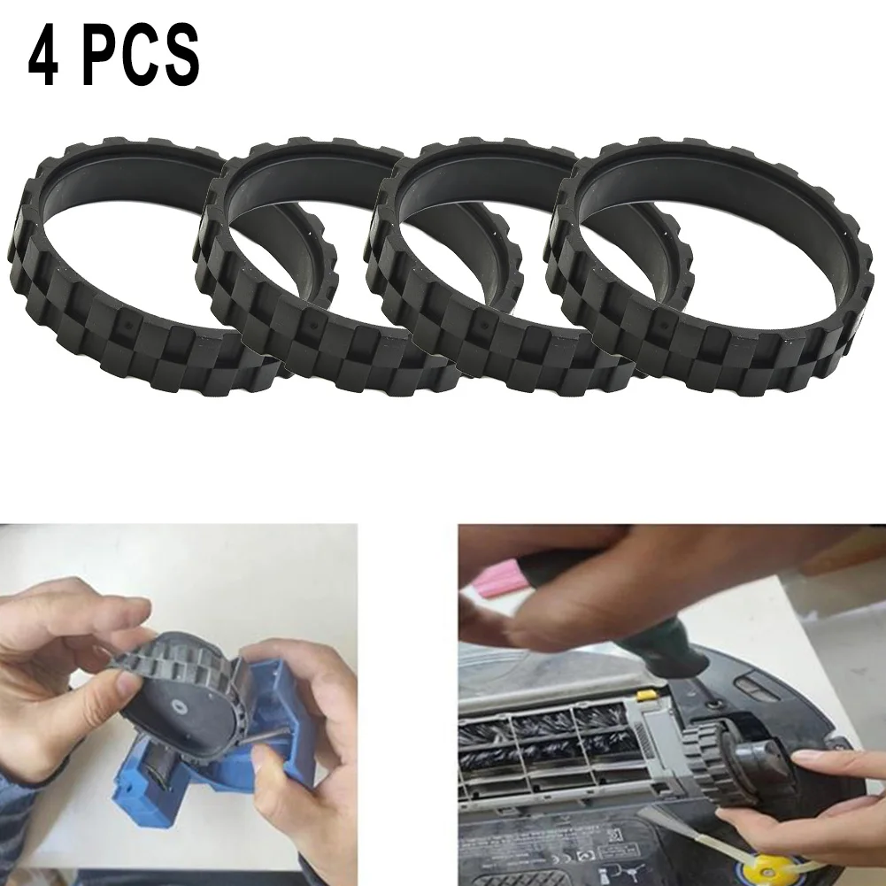 4X Tires For IROBOT ROOMBA 500,600,700,800,900 Series Anti Slip Wheel Parts Sweeper Robot Cleaning Accessories
4X Tires For IROBOT ROOMBA 500,600,700,800,900 Series Anti Slip Wheel Parts Sweeper Robot Cleaning Accessories