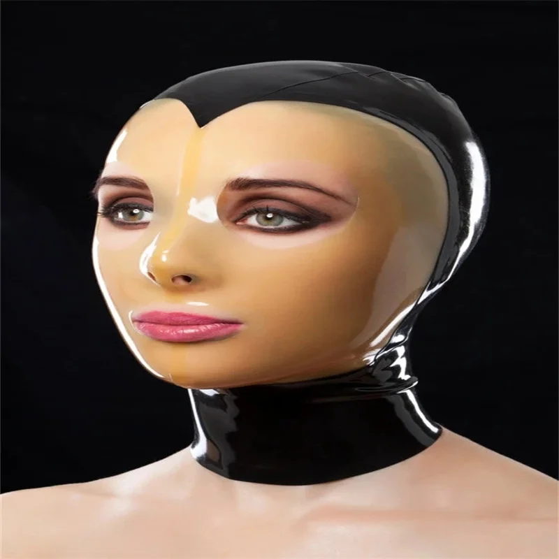 Sexy Latex Hood Rubber Mask Black with Transparent Handmade Open Eyes Mouth Halloween Cosplay Costumes for Men Women
Sexy Latex Hood Rubber Mask Black with Transparent Handmade Open Eyes Mouth Halloween Cosplay Costumes for Men Women