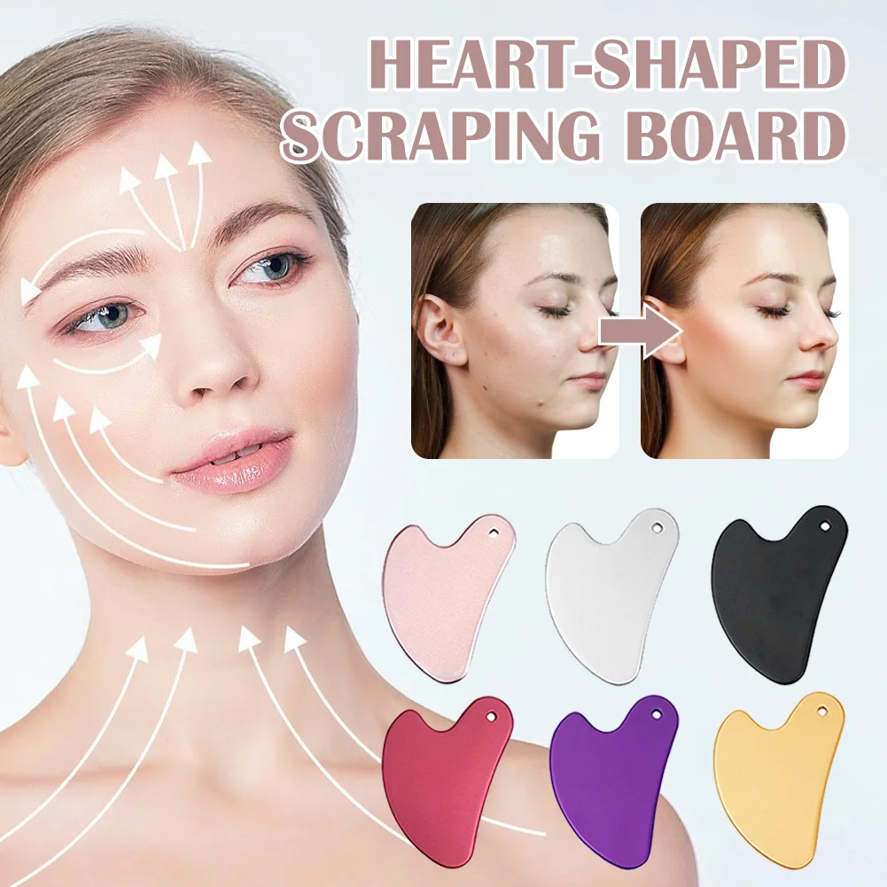 1PC Facial Gua Sha Board Face Slimming Lifting Tool Alloy Skin Scraping Board Pain Tension Relief Face Body Massager Scraper SPA
1PC Facial Gua Sha Board Face Slimming Lifting Tool Alloy Skin Scraping Board Pain Tension Relief Face Body Massager Scraper SPA