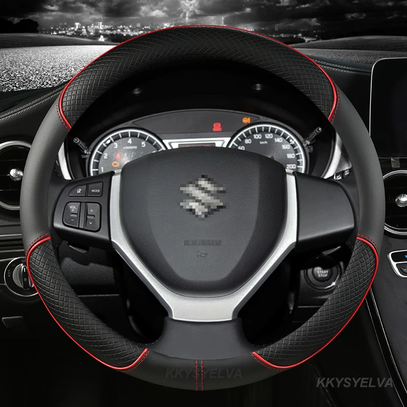 Чехол на руль для Suzuki Vitara Grand Vitara, Нескользящие автомобильные аксессуары из кожи и микрофибры
Чехол на руль для Suzuki Vitara Grand Vitara, Нескользящие автомобильные аксессуары из кожи и микрофибры