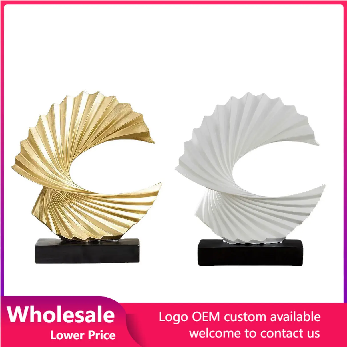 Decoration Sculpture Gold Modern Abstract Art Sculpture Resin Crafts Sculpture Ornaments Home Office Desk Decoration Accessories
Decoration Sculpture Gold Modern Abstract Art Sculpture Resin Crafts Sculpture Ornaments Home Office Desk Decoration Accessories