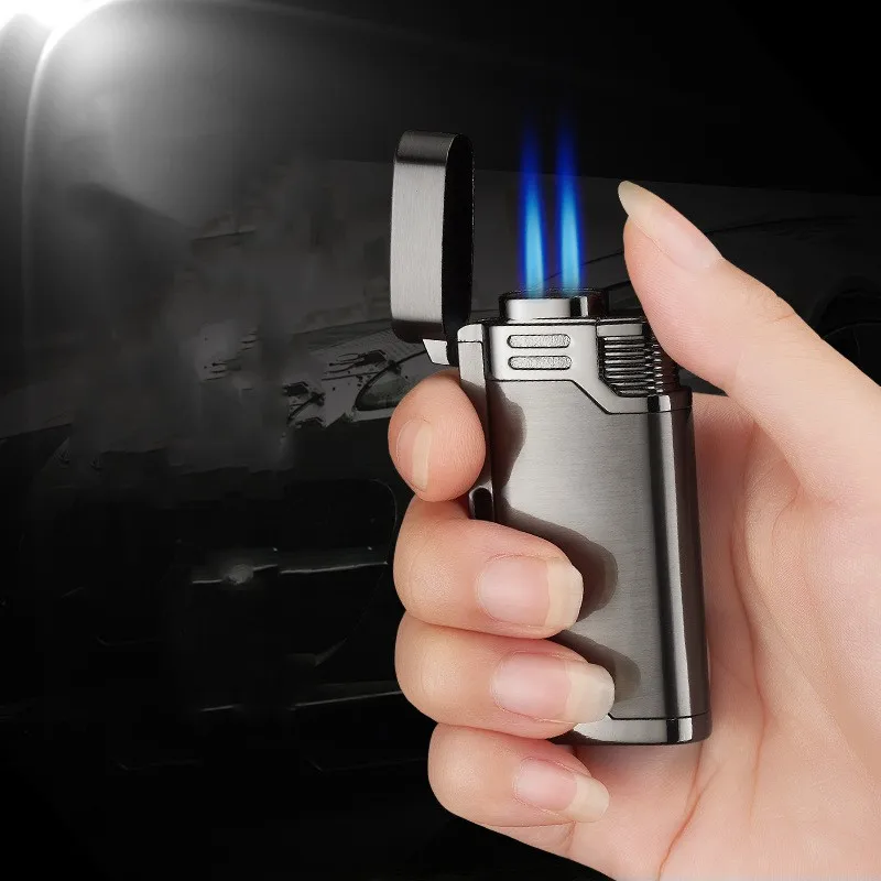 New Double Flame Straight Flush Windproof Turbo Torch Butane Gas Lighter Flame Size Adjustable Portable Men's Luxury Gadgets
New Double Flame Straight Flush Windproof Turbo Torch Butane Gas Lighter Flame Size Adjustable Portable Men's Luxury Gadgets