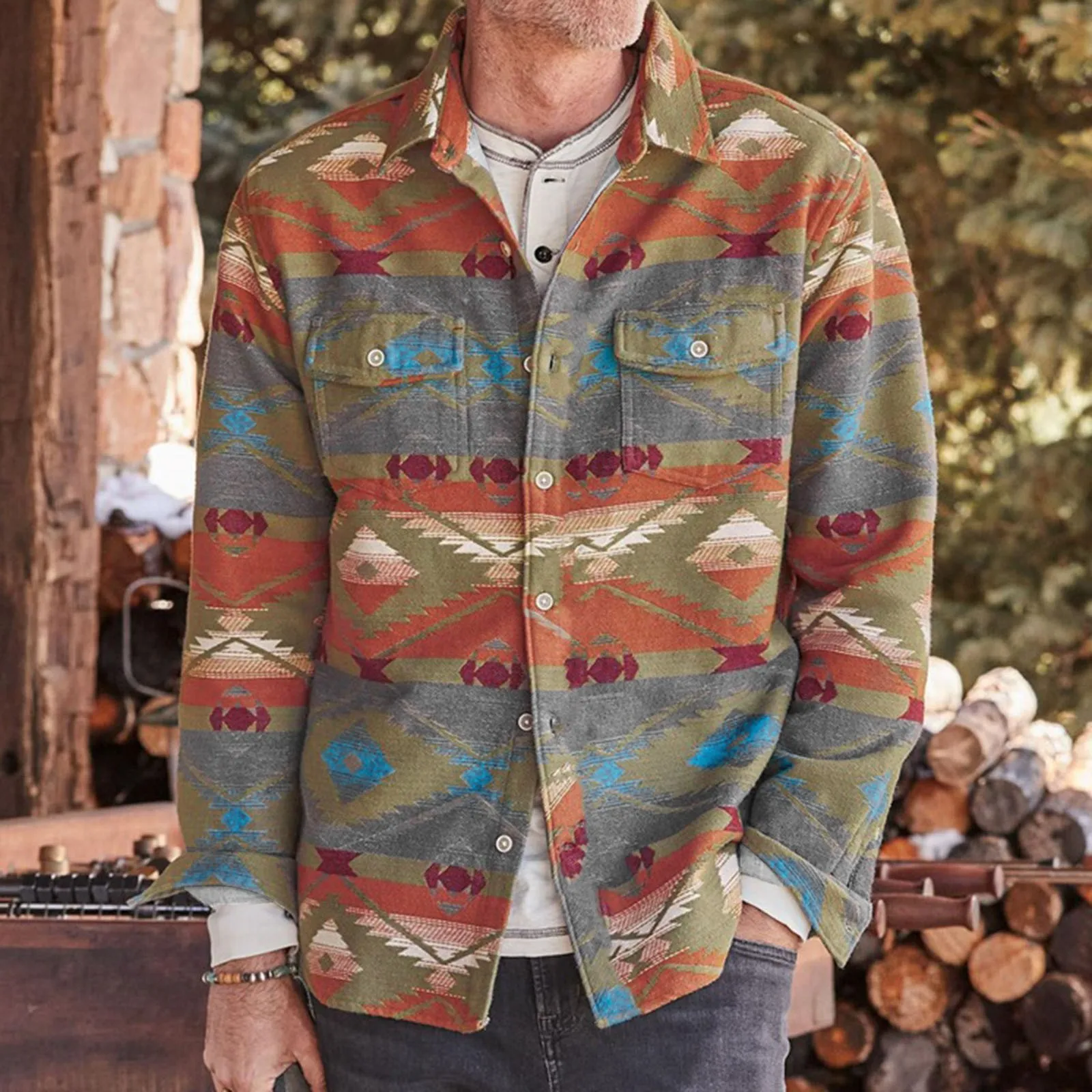 Men's Autumn And Spring Top Shirt Button Printing Casual Shirt Work Daily Shirt Lapel Coat Jacket Long Sleeve Men S Tee Shirt
Men's Autumn And Spring Top Shirt Button Printing Casual Shirt Work Daily Shirt Lapel Coat Jacket Long Sleeve Men S Tee Shirt