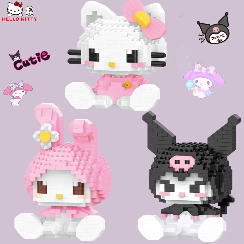 Конструктор Hello Kitty Sanrio Аниме фигурки собранные игрушки мультфильм Kuromi My Melody декоративное украшение Детская кукла-пазл
Конструктор Hello Kitty Sanrio Аниме фигурки собранные игрушки мультфильм Kuromi My Melody декоративное украшение Детская кукла-пазл