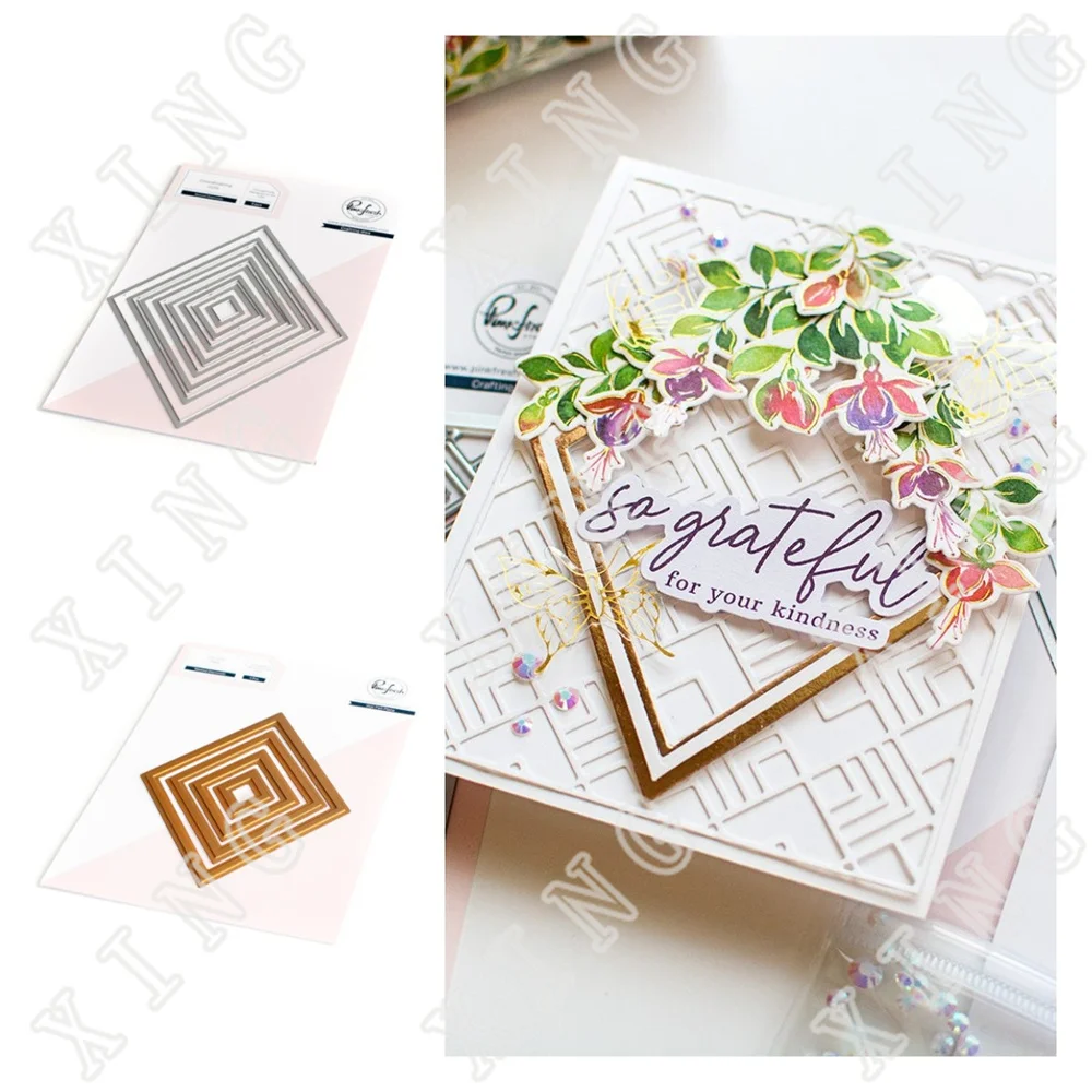 2022 New Layering Nested Diamonds Cutting Dies Hot Foil Diy Scrapbooking Greeting Card Paper Crafts Decoration Embossing Molds
2022 New Layering Nested Diamonds Cutting Dies Hot Foil Diy Scrapbooking Greeting Card Paper Crafts Decoration Embossing Molds