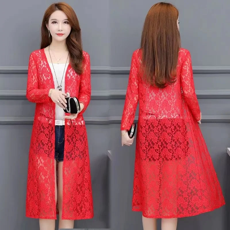 Summer Sun Protection Clothing Women Long Cardigan Female Cardigans Long Sleeve Women Lace Coat Jacket Ladies Shawl Outerwear
Summer Sun Protection Clothing Women Long Cardigan Female Cardigans Long Sleeve Women Lace Coat Jacket Ladies Shawl Outerwear