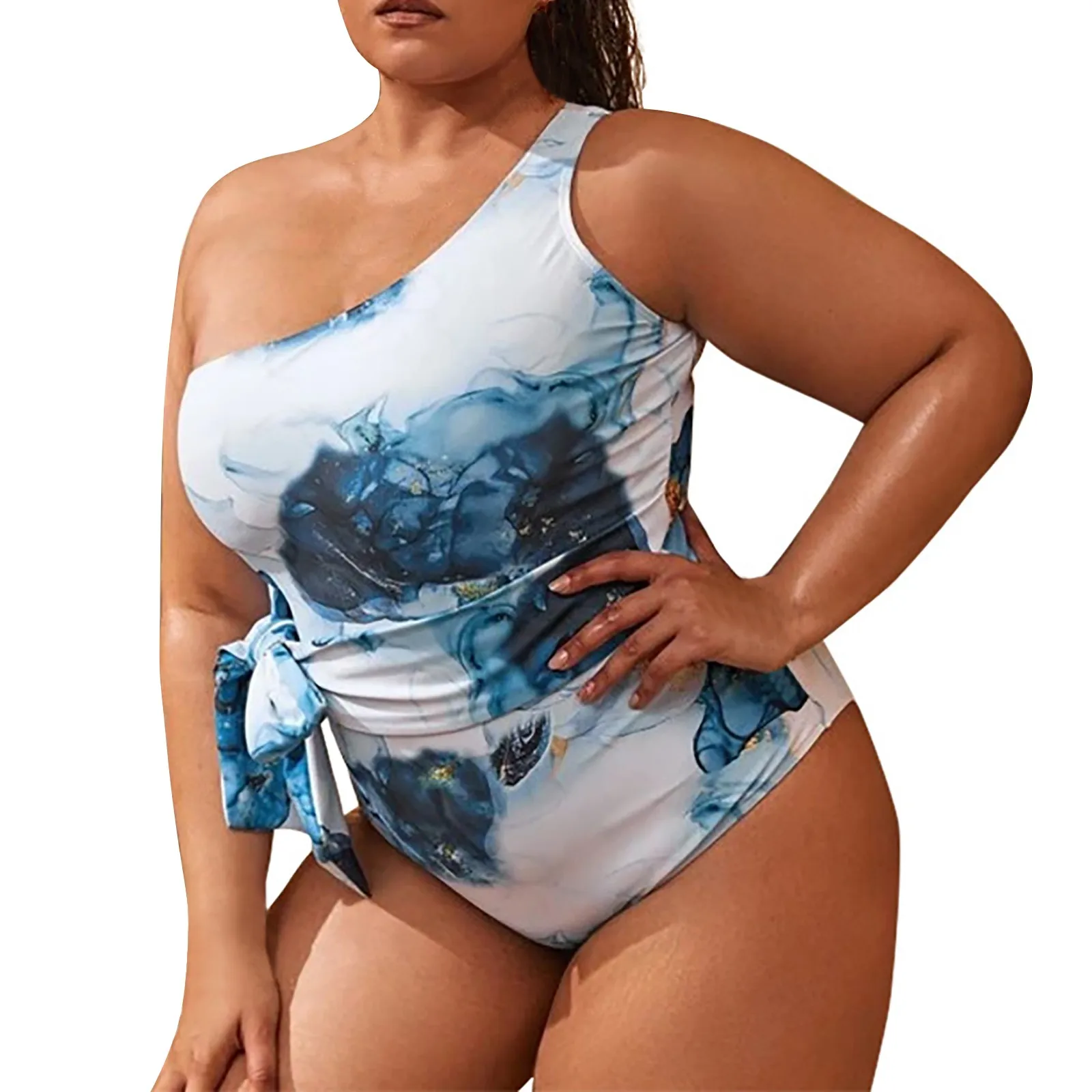 Fat Swimsuit Lady Size One-piece Printed Swimsuit Large Women's Slim Batik Swimwears Shiny Swimwear Panties
Fat Swimsuit Lady Size One-piece Printed Swimsuit Large Women's Slim Batik Swimwears Shiny Swimwear Panties