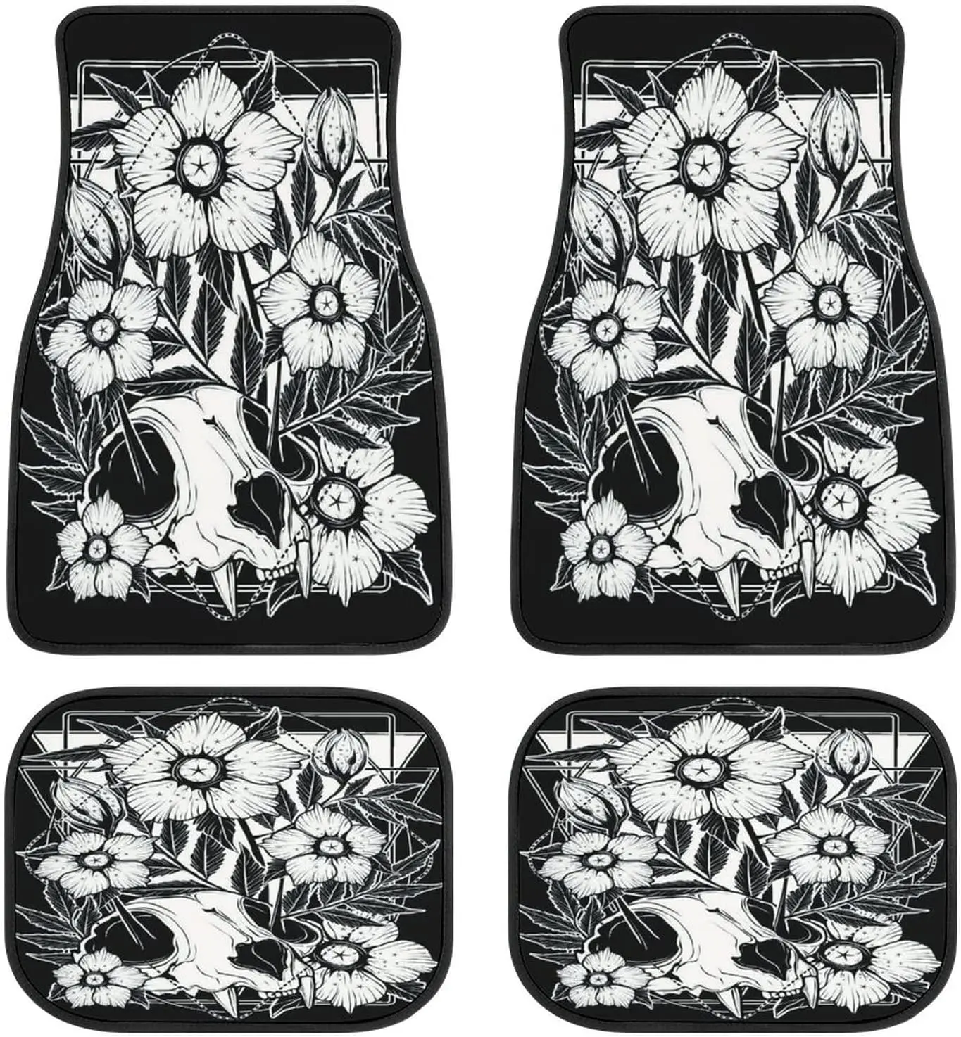 Horror Art Cat Skull and Flowers Car Mats Universal Drive Seat Carpet Vehicle Interior Protector Mats Funny Designs All-Weather
Horror Art Cat Skull and Flowers Car Mats Universal Drive Seat Carpet Vehicle Interior Protector Mats Funny Designs All-Weather