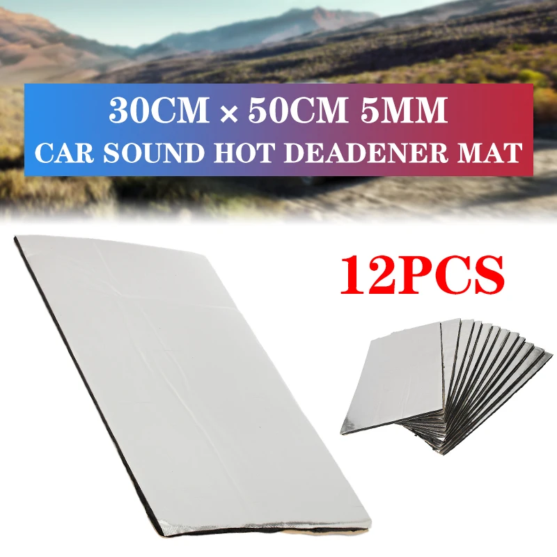 12Pcs 30x50cm 5mm Adhesive Car Soundproof Foam Cotton Home Deadening Insulation Pads Sound Absorbing Cotton Anti Noise Sponge
12Pcs 30x50cm 5mm Adhesive Car Soundproof Foam Cotton Home Deadening Insulation Pads Sound Absorbing Cotton Anti Noise Sponge