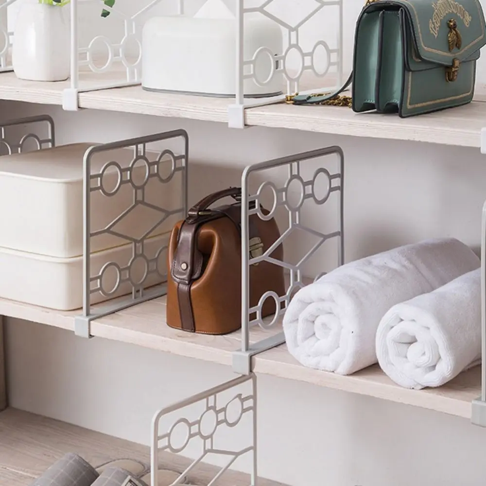 White Divider Plastic Clothes Divider Multipurpose Closet Shelf for for Household Clothing
White Divider Plastic Clothes Divider Multipurpose Closet Shelf for for Household Clothing