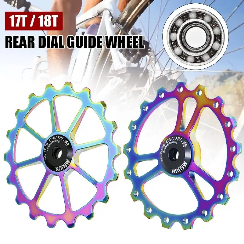 NEW Road Bike Ceramic Pulley Rear Derailleur 17T/18T Guide MTB Ceramic Bearing Jockey Wheel Bike Rear Derailleur Bicycle Part
NEW Road Bike Ceramic Pulley Rear Derailleur 17T/18T Guide MTB Ceramic Bearing Jockey Wheel Bike Rear Derailleur Bicycle Part