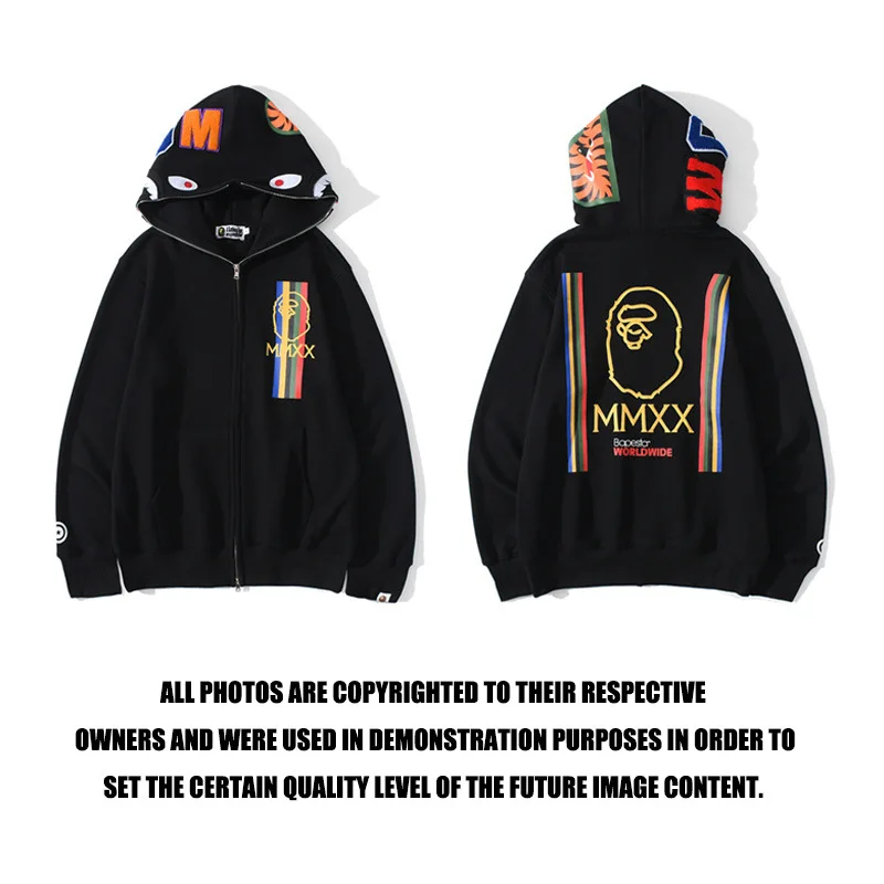 BAPE Shark Hoodies WGM Embroidery MMXX Zip Up Sweatshirts High Quality Cotton Spring Autumn Hooded Sudaderas Hombres Mujer 2022
BAPE Shark Hoodies WGM Embroidery MMXX Zip Up Sweatshirts High Quality Cotton Spring Autumn Hooded Sudaderas Hombres Mujer 2022