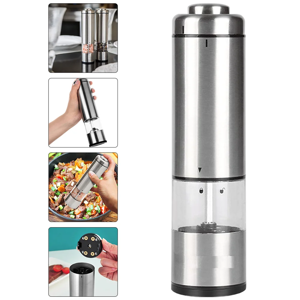 Pepper Grinder Salt Electric Automatic Shaker Seasoning Bottle Mill Steel Grindingmills Dispensing Tool Stainless Sea Dispenser
Pepper Grinder Salt Electric Automatic Shaker Seasoning Bottle Mill Steel Grindingmills Dispensing Tool Stainless Sea Dispenser