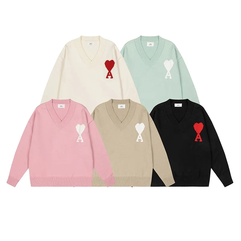 Autumn Winter 2022 Korean Fashion Men And Women V-neck Sweater Embroidery Heart And Large Size Pullovers For Both Men And Women
Autumn Winter 2022 Korean Fashion Men And Women V-neck Sweater Embroidery Heart And Large Size Pullovers For Both Men And Women