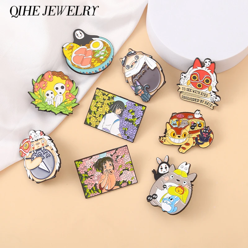 Anime Spirited Away Enamel Pins Ghibl Studio No Face Man Brooches Cartoon Badges Backpack Jewelry Gifts For Fans Friends
Anime Spirited Away Enamel Pins Ghibl Studio No Face Man Brooches Cartoon Badges Backpack Jewelry Gifts For Fans Friends
