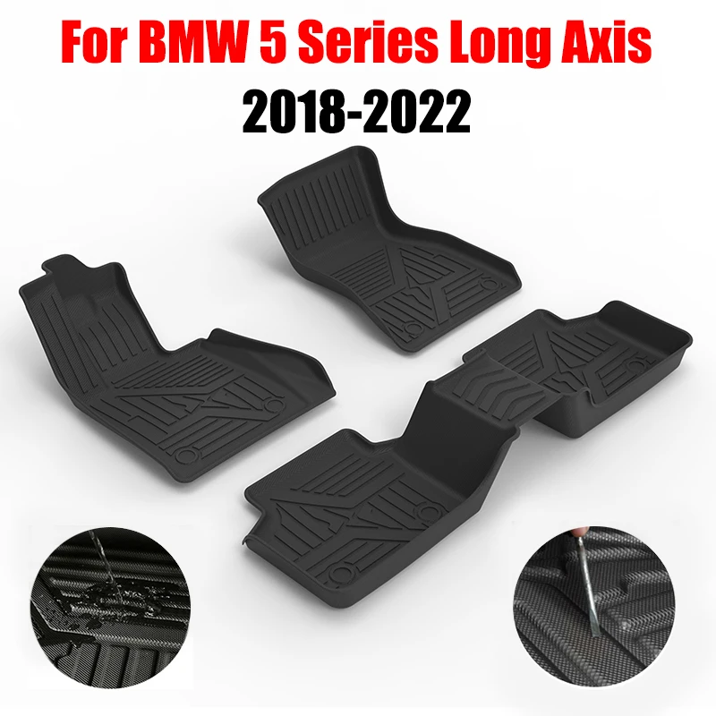 Автомобильные коврики из ТПЭ для BMW 5 серии 2018-2022, Длинные осевые водонепроницаемые защитные резиновые автомобильные коврики, подкладка, автомобильные аксессуары для интерьера
Автомобильные коврики из ТПЭ для BMW 5 серии 2018-2022, Длинные осевые водонепроницаемые защитные резиновые автомобильные коврики, подкладка, автомобильные аксессуары для интерьера