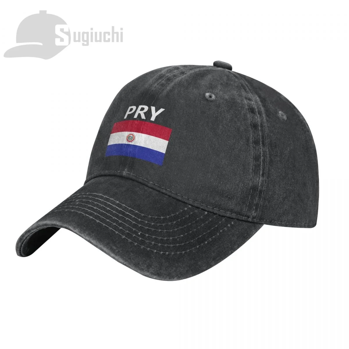 

Парагвайский флаг с надписью, потертая хлопковая кепка, бейсболка кола, кепки, кепки, бейсболка для улицы