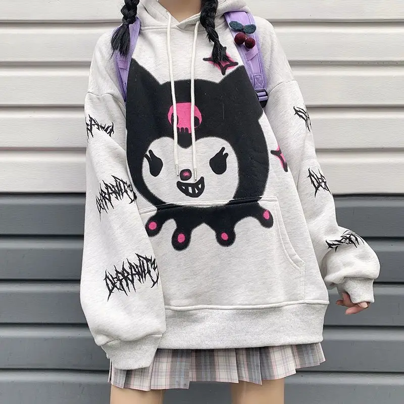Толстовка Sanrio с мультипликационным принтом Kuromi для студенток Толстовка для девочек Новинка Осень-зима 2023 мягкие свободные тонкие толстовки с флисовой подкладкой Kuromi Толстовка
Толстовка Sanrio с мультипликационным принтом Kuromi для студенток Толстовка для девочек Новинка Осень-зима 2023 мягкие свободные тонкие толстовки с флисовой подкладкой Kuromi Толстовка