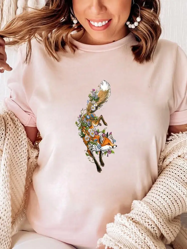Summer T Clothing Print Graphic Tee Fashion Short Sleeve Casual T-shirts Clothes Women Female 90s Wild Animal Flower Style
Summer T Clothing Print Graphic Tee Fashion Short Sleeve Casual T-shirts Clothes Women Female 90s Wild Animal Flower Style