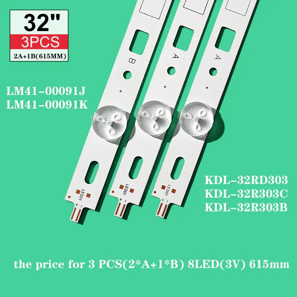 LED Strip For SAM_SUNG_2014_SONY_DIRECT_FIJL_32V_B_3228_8LEDs_REV1.2 LM41-00091J LM41-00091K KDL-32RD303 KDL-32R303C KDL-32R303B
LED Strip For SAM_SUNG_2014_SONY_DIRECT_FIJL_32V_B_3228_8LEDs_REV1.2 LM41-00091J LM41-00091K KDL-32RD303 KDL-32R303C KDL-32R303B