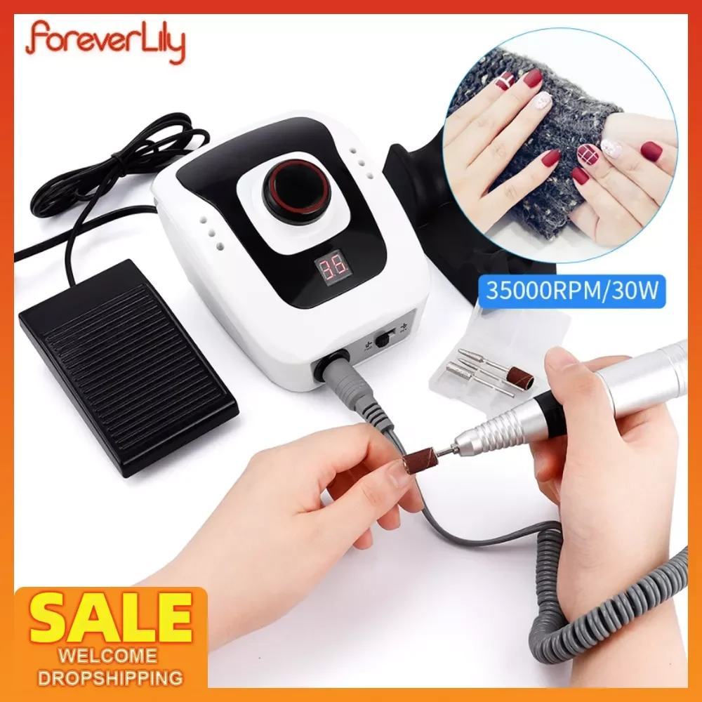 NEW IN Electric Nail Drill Machine 35000rpm Strong Grinding Manicure Pedicure Device Professional Nail File Gel Sanding Polisher
NEW IN Electric Nail Drill Machine 35000rpm Strong Grinding Manicure Pedicure Device Professional Nail File Gel Sanding Polisher