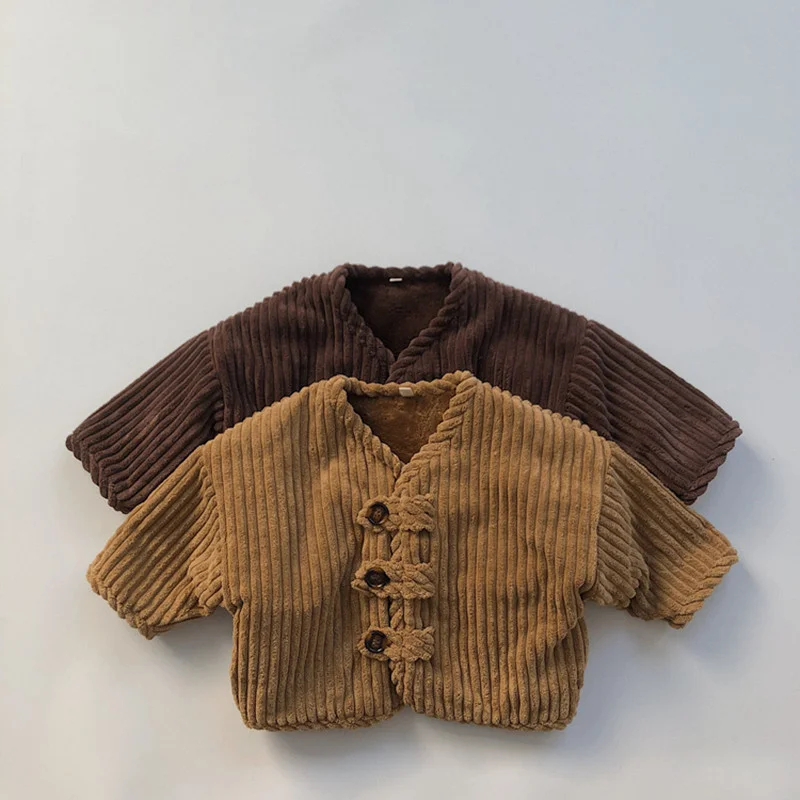 Korean Children's Winter Clothing Children's Japanese Corduroy Thick Warm Button Universal Westernized Men's Spring and Autumn
Korean Children's Winter Clothing Children's Japanese Corduroy Thick Warm Button Universal Westernized Men's Spring and Autumn